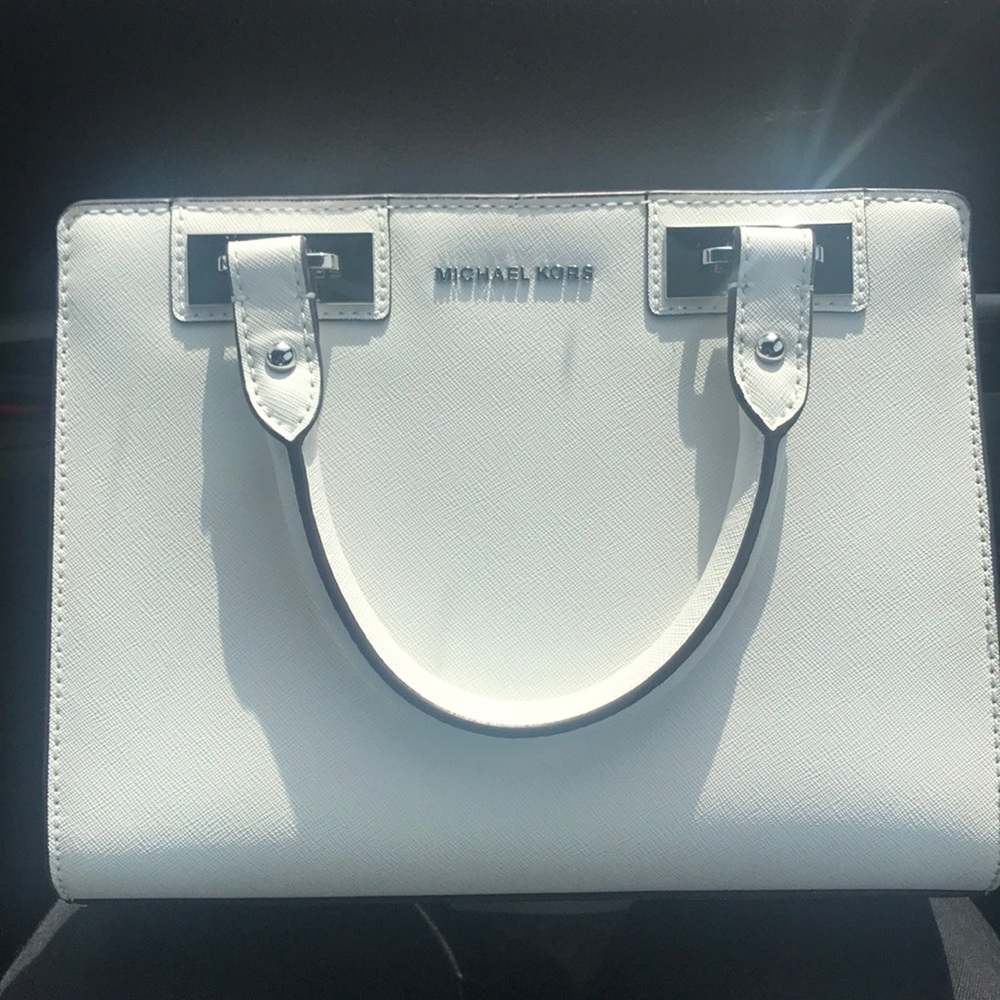 Michael Kors opal white purse
